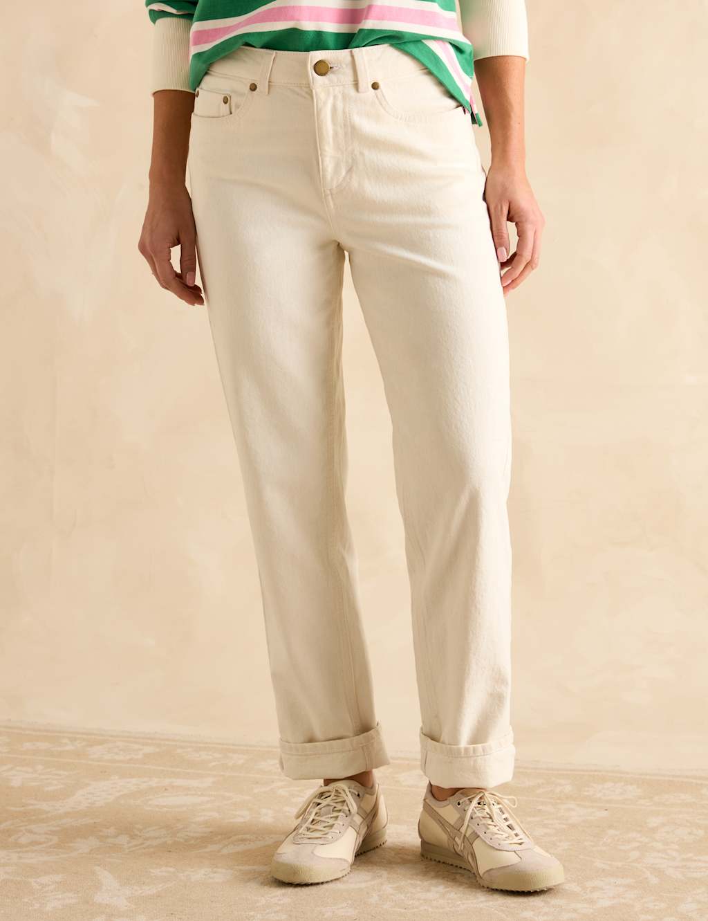 Cotton Rich Straight Leg Jeans With Modal