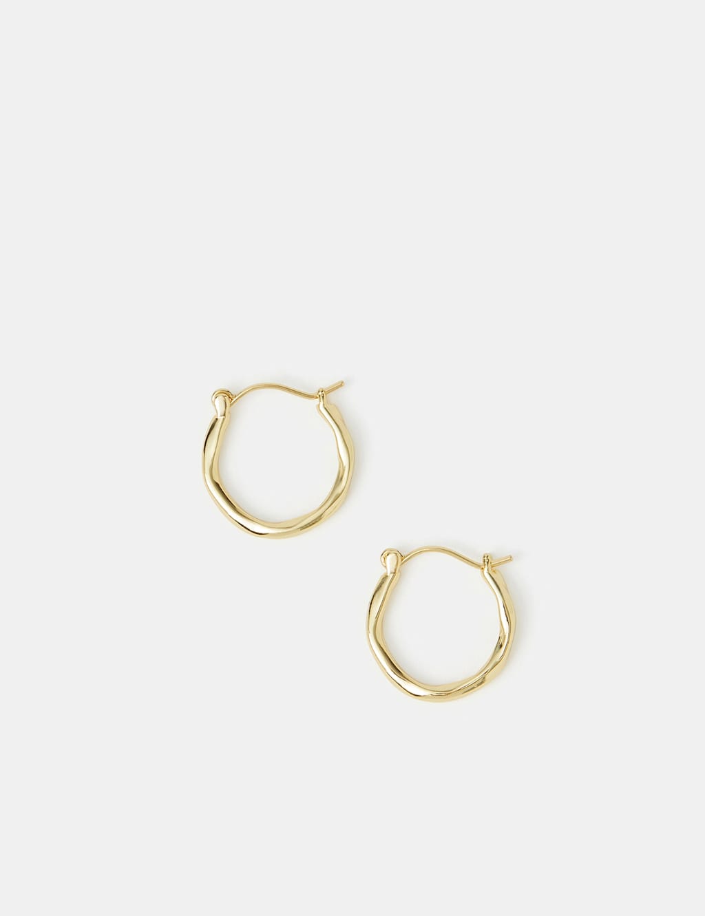 Accessorize Women's 14 Carat Gold Plated Small Hoop Earrings - Available at M&S