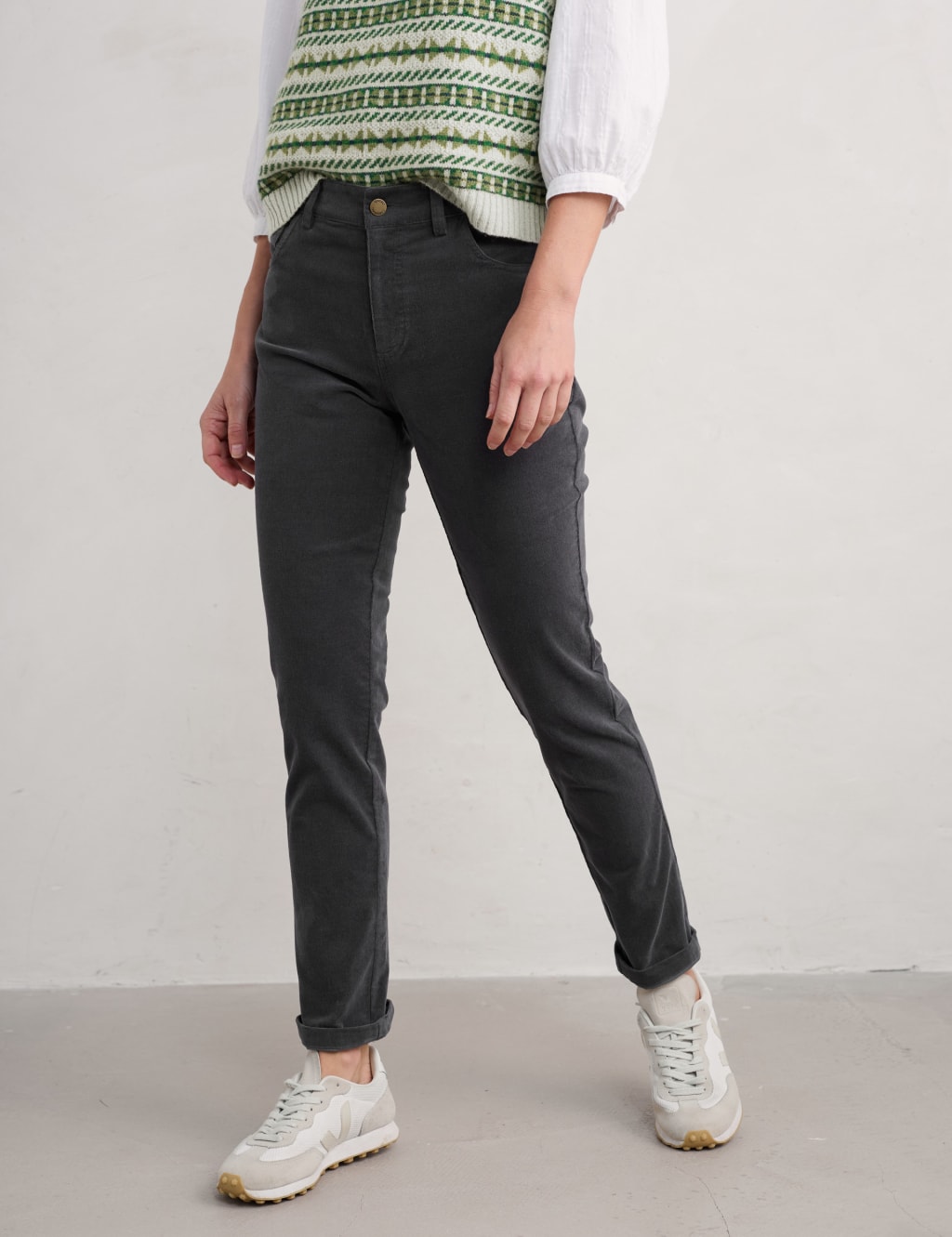 Cotton Rich Slim Fit Trousers