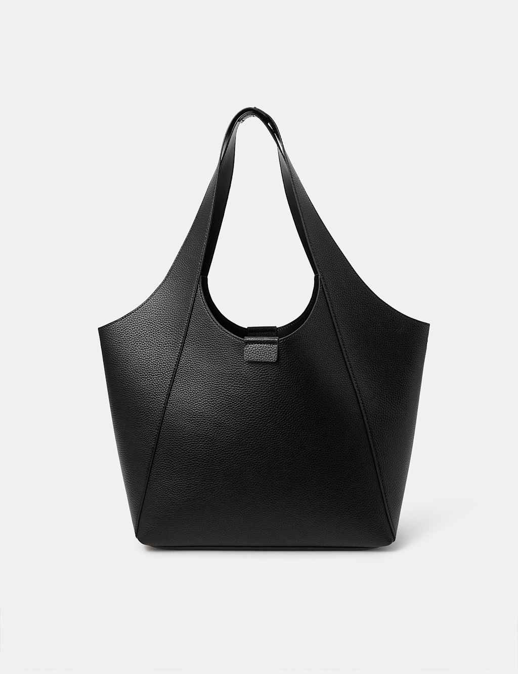 ACCESSORIZE Faux Leather Shoulder Bag Black