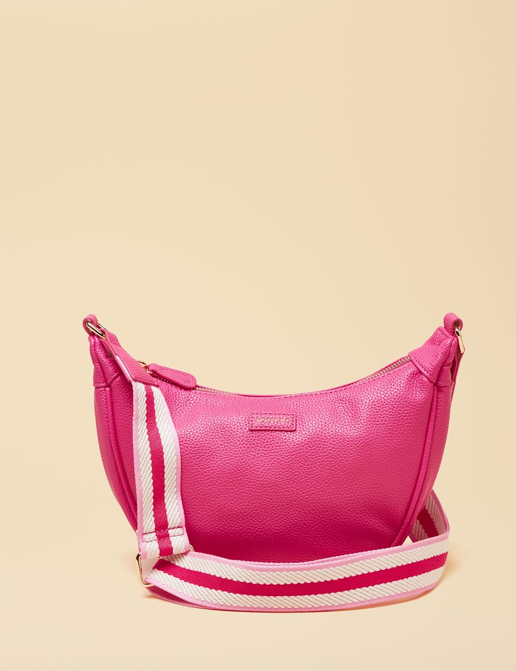 Joules Women's Faux Leather Moon Cross Body Bag - Pink - Available at M&S