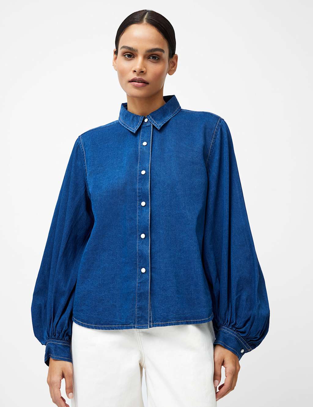 Pure Cotton Collared Shirt