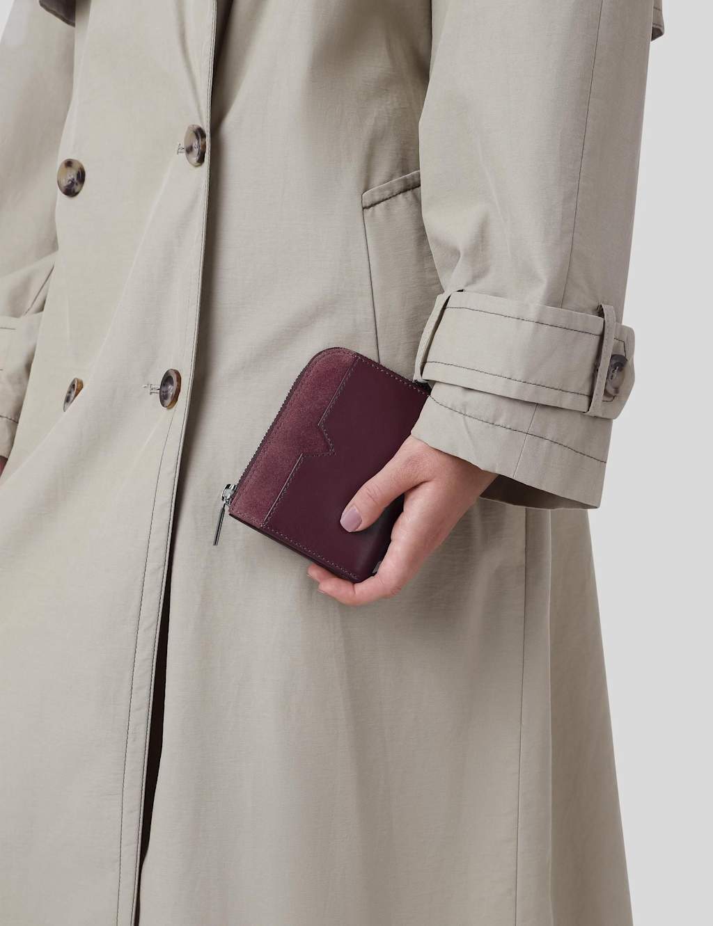 Jones Bootmaker Leather Purse Burgundy