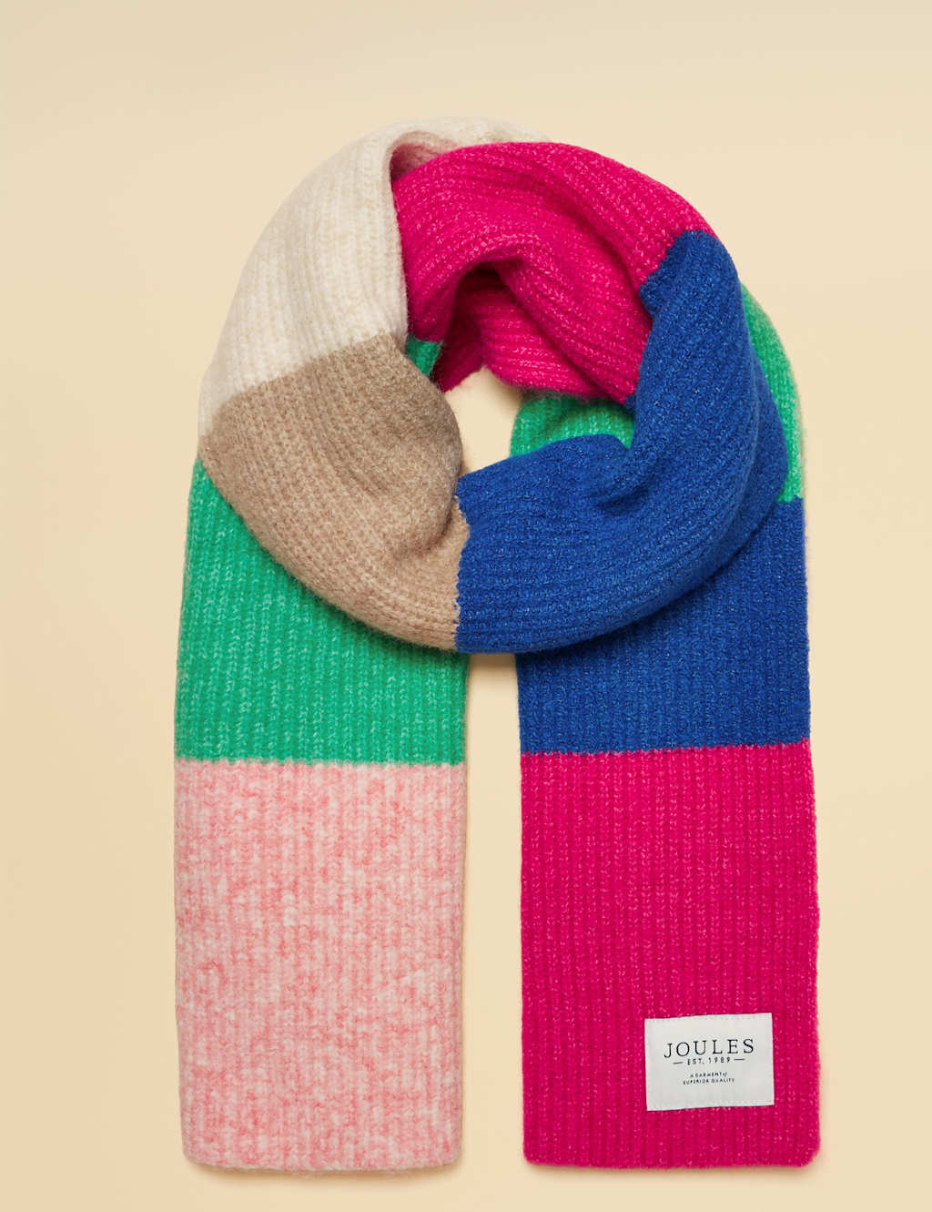 Joules Women's Bold Striped Scarf - Multi - Available at M&S