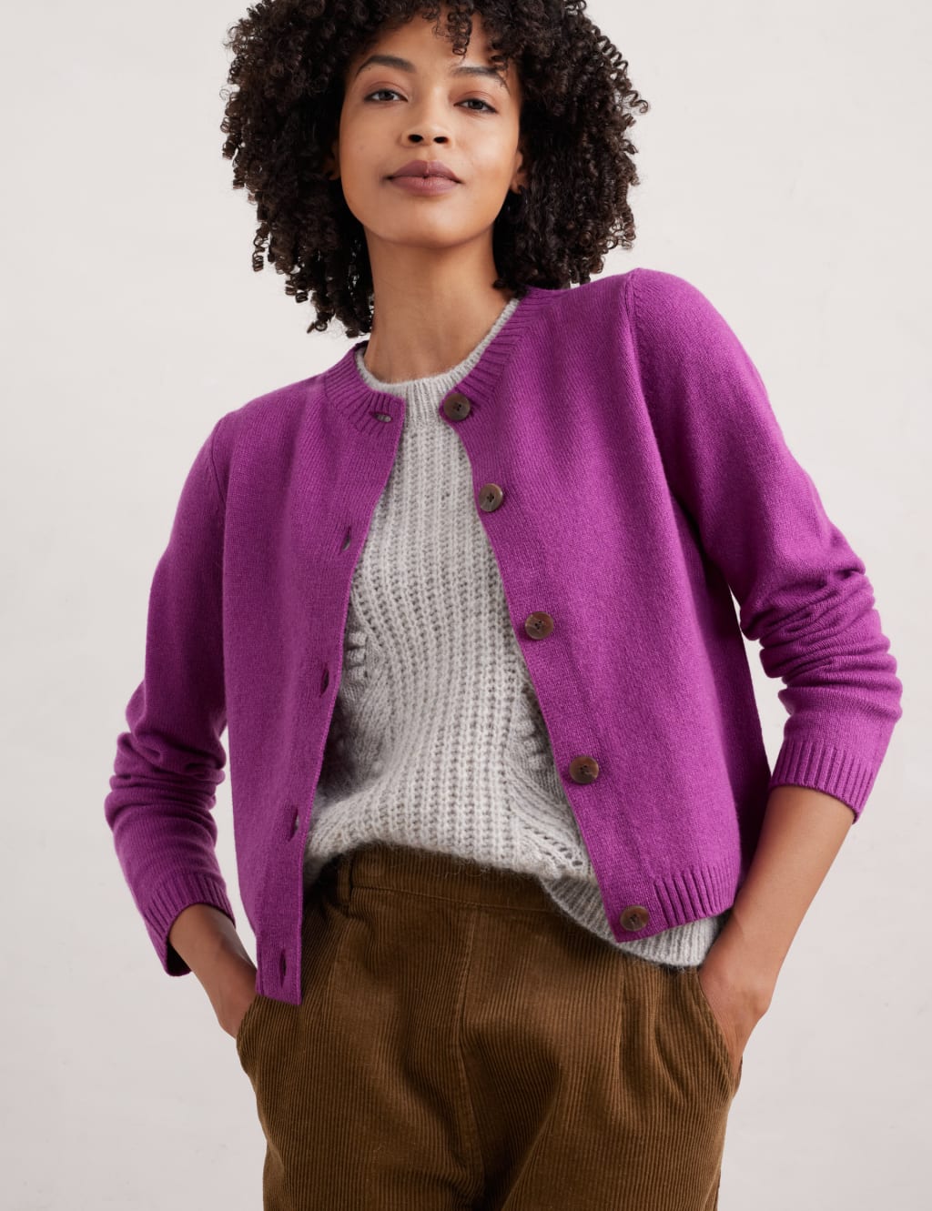 Marks and spencer purple cardigan top