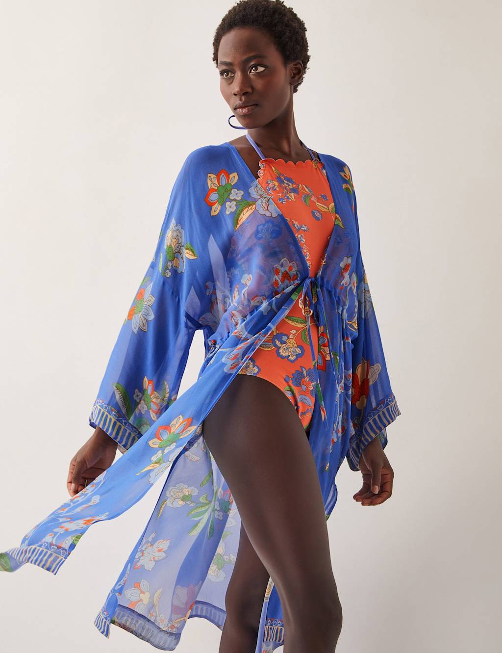 Floral Kaftan Beach Dress