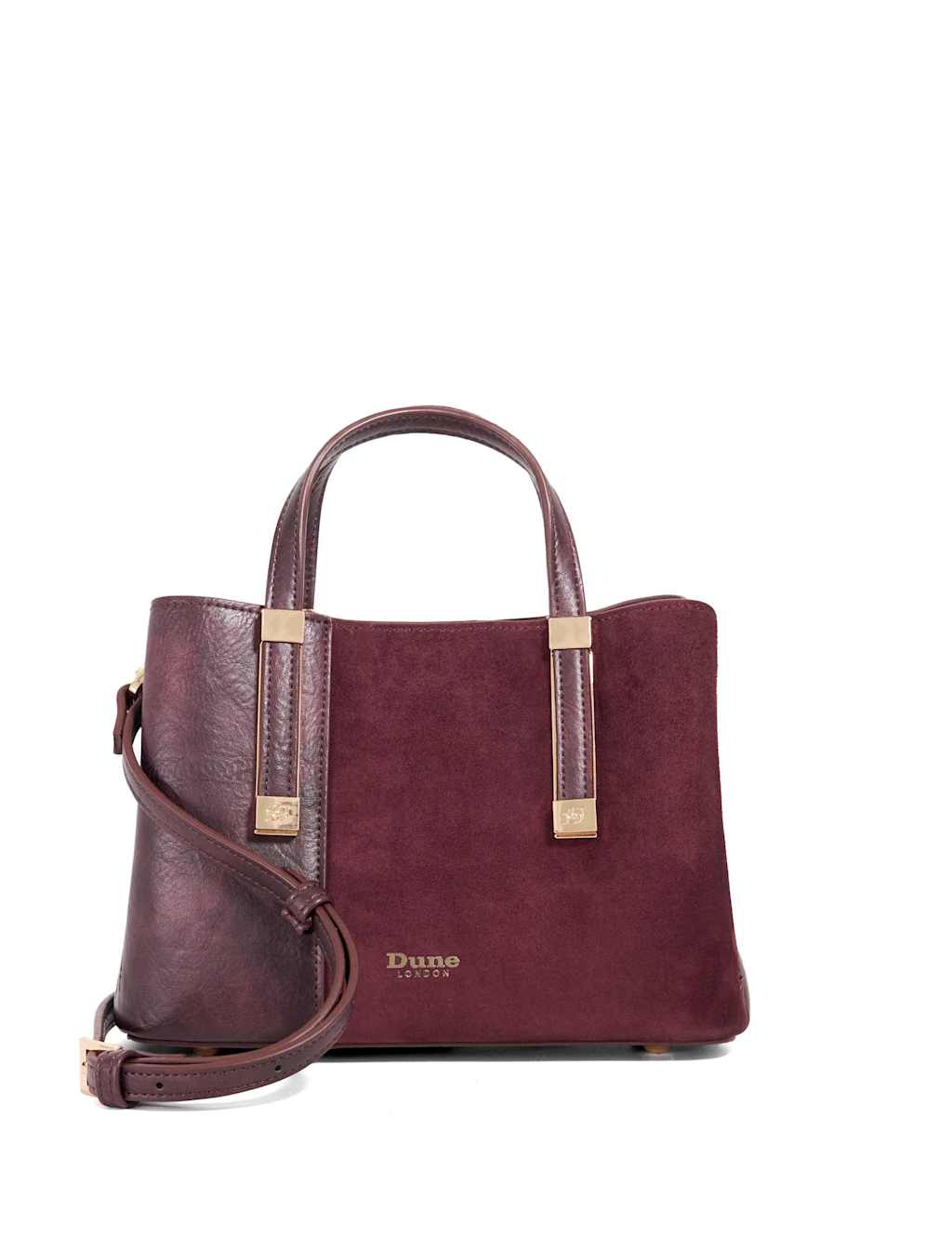 Dune London Suede Tote Bag Purple