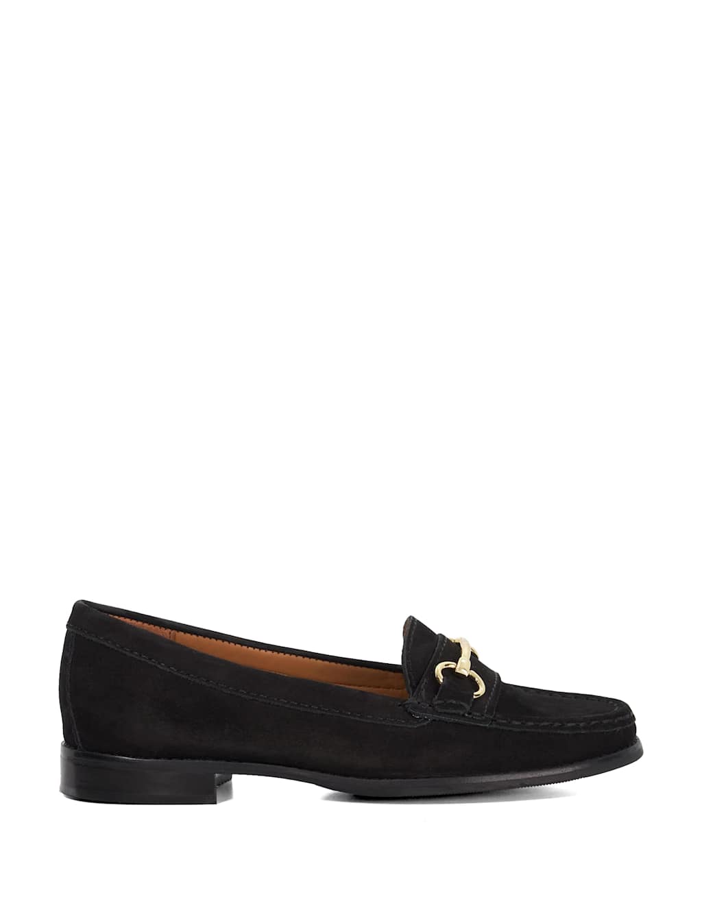 Dune London Wide Fit Slip On Loafers Black