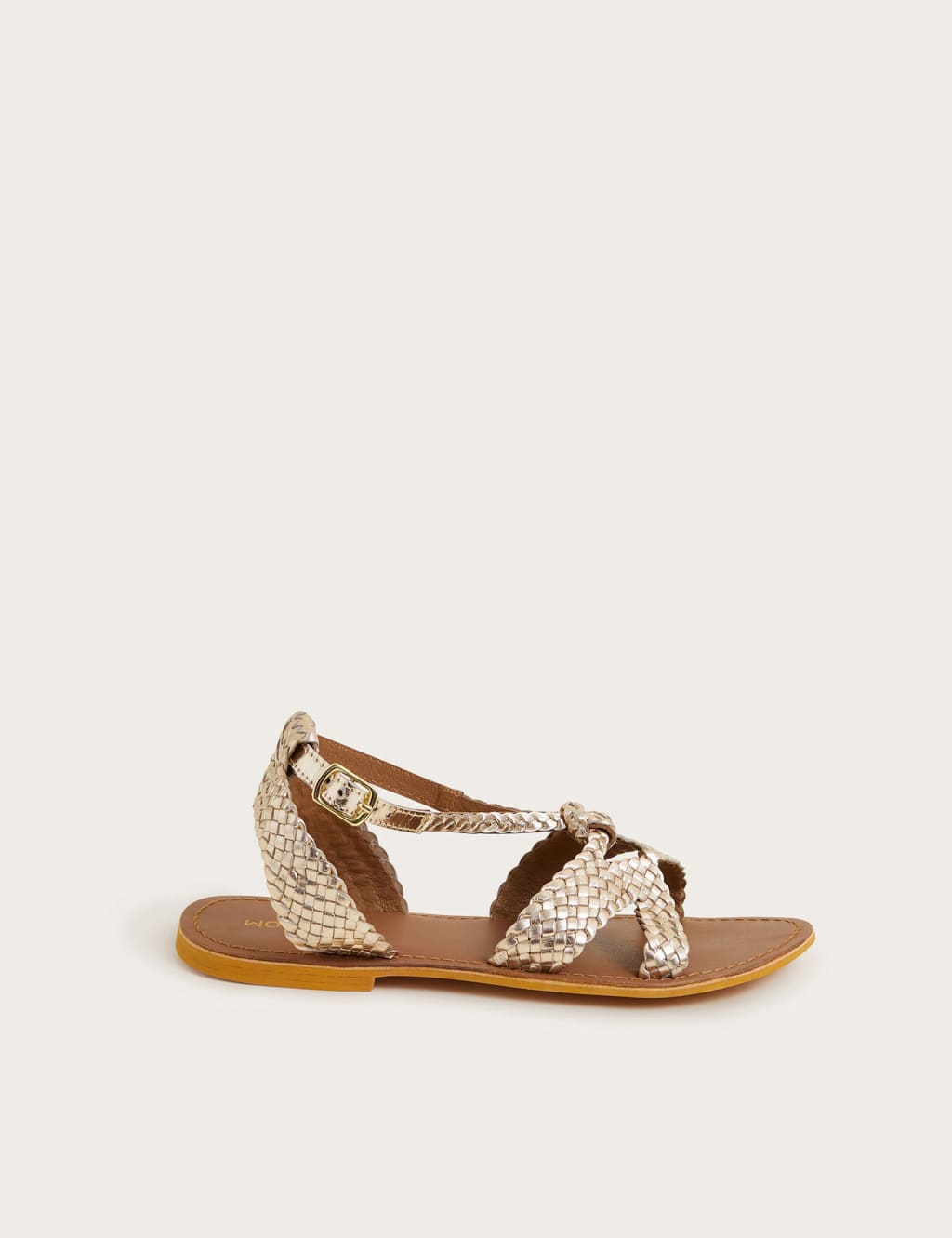 Marks and spencer gold sandals on sale