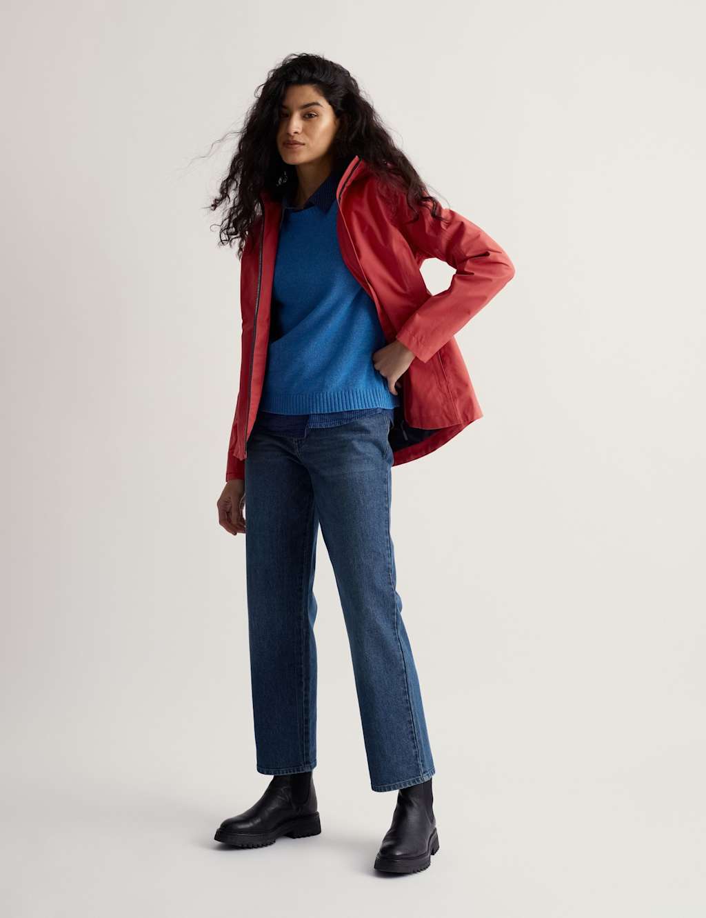 Seasalt Cornwall Women's Cotton Rich Hooded Rain Jacket - 20 - Pink - Available at M&S
