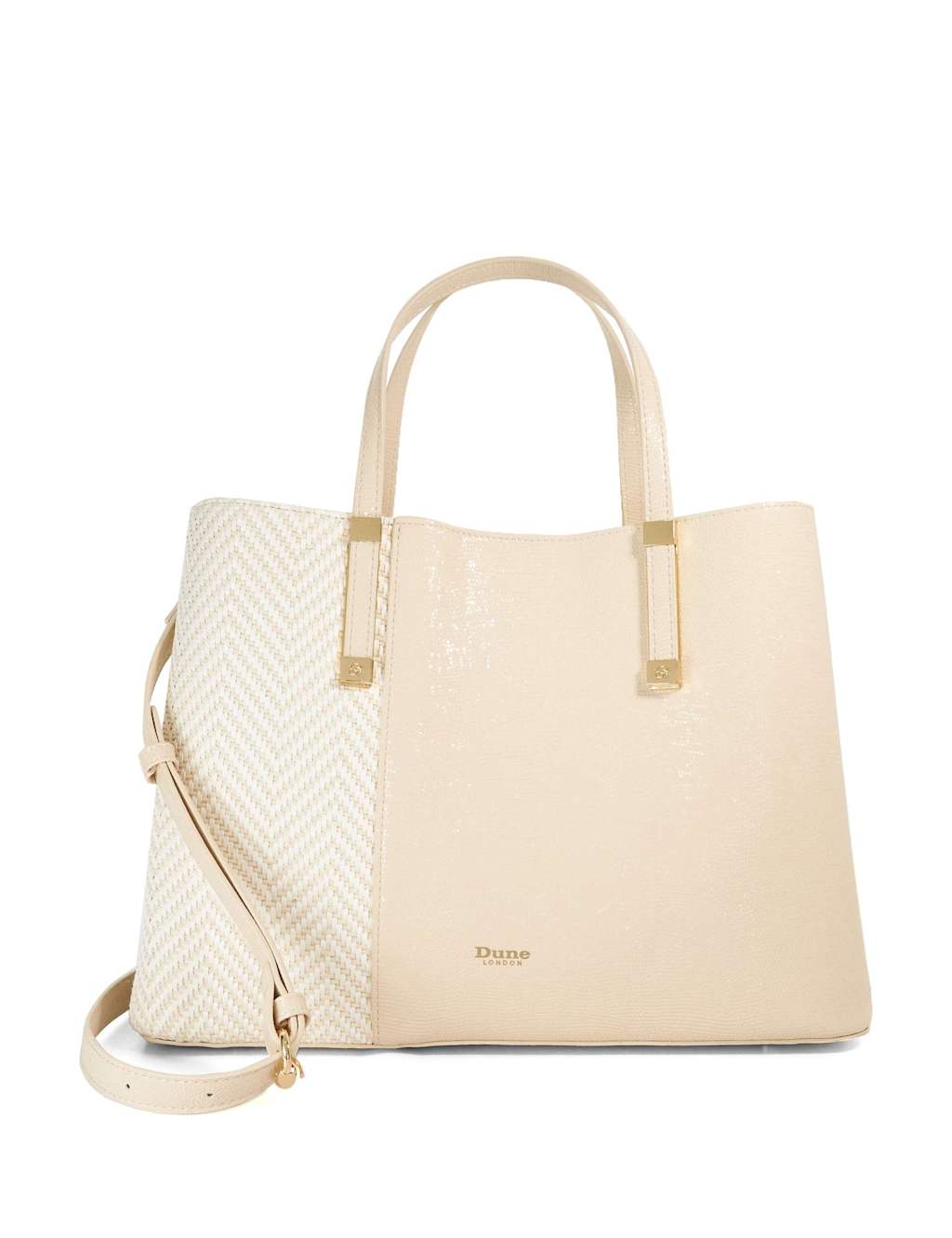 Dune London Women's Suede Tote Bag - Ecru - Available at M&S