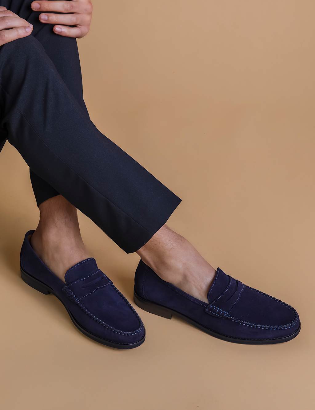 Suede Slip-On Loafers