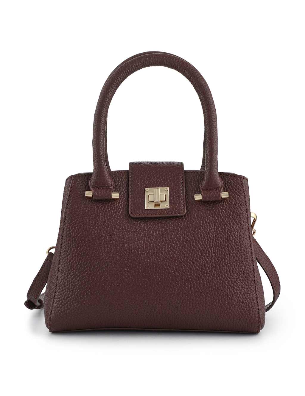 Jones Bootmaker Leather Top Handle Grab Bag Chocolate