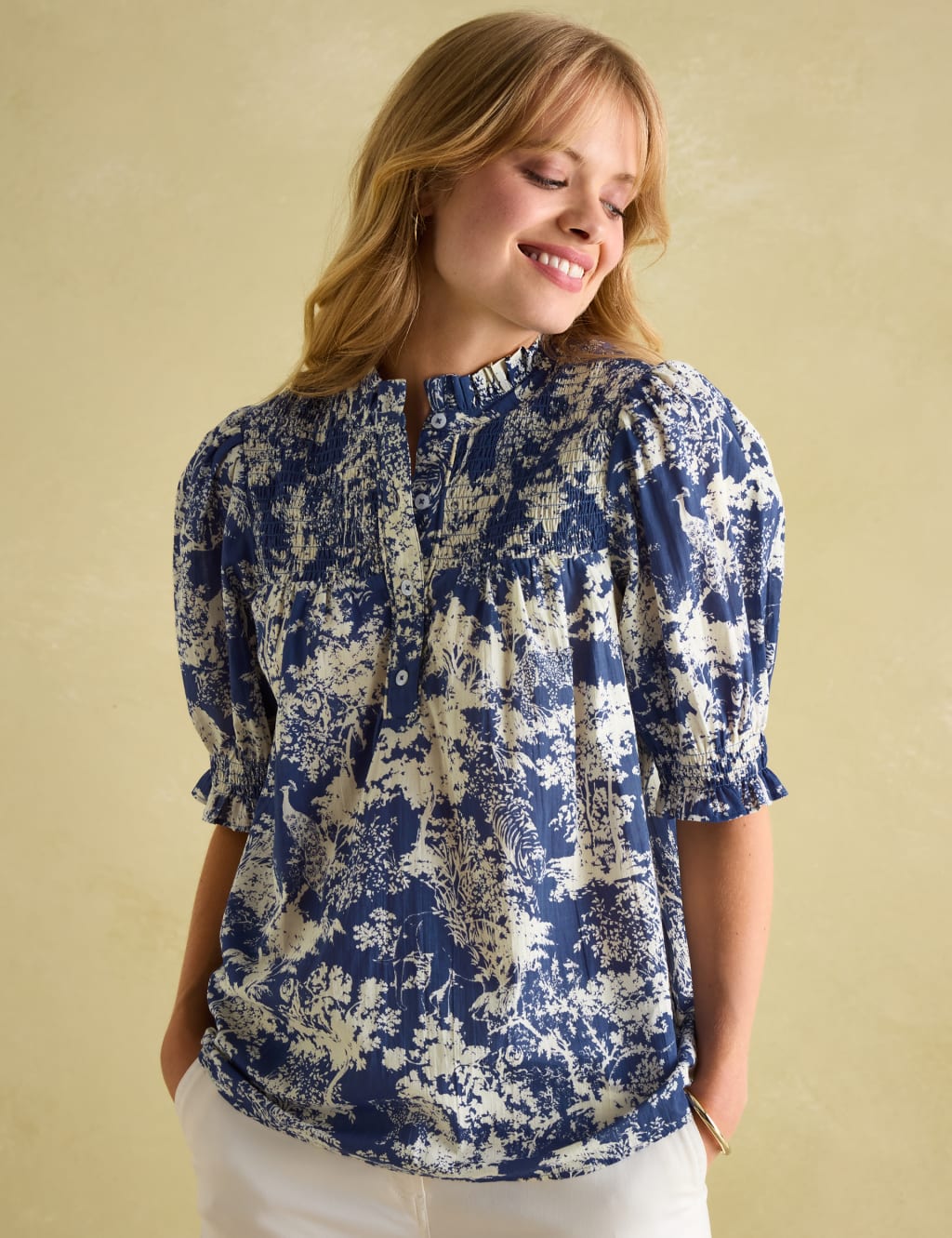 Meiling 2 Way Short Sleeve Blouse