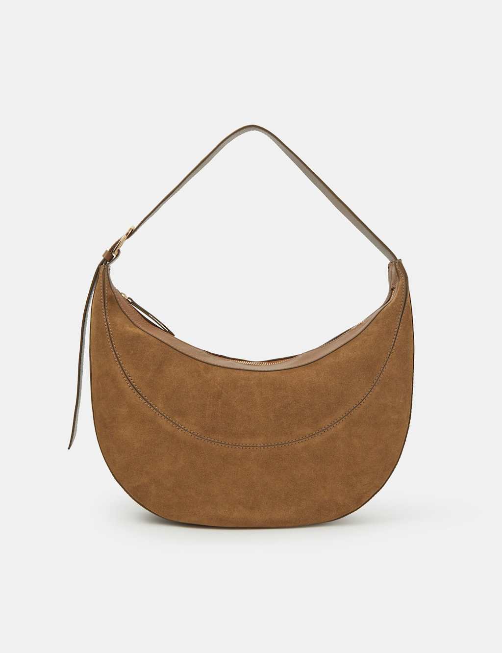 Accessorize Women's Suede Shoulder Bag - Tan - Available at M&S