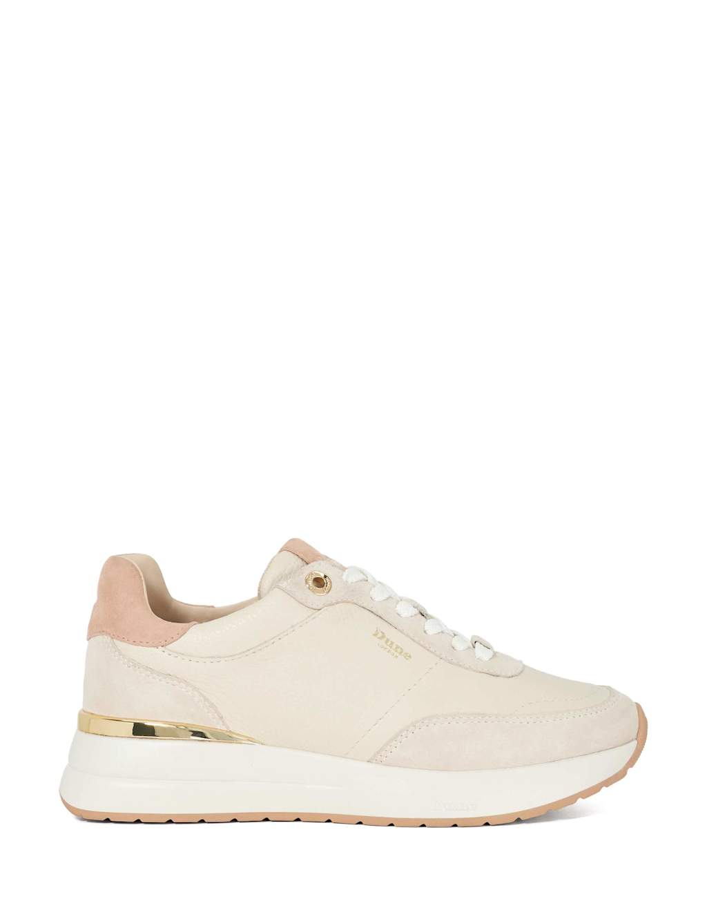 Leather Metallic Trainers