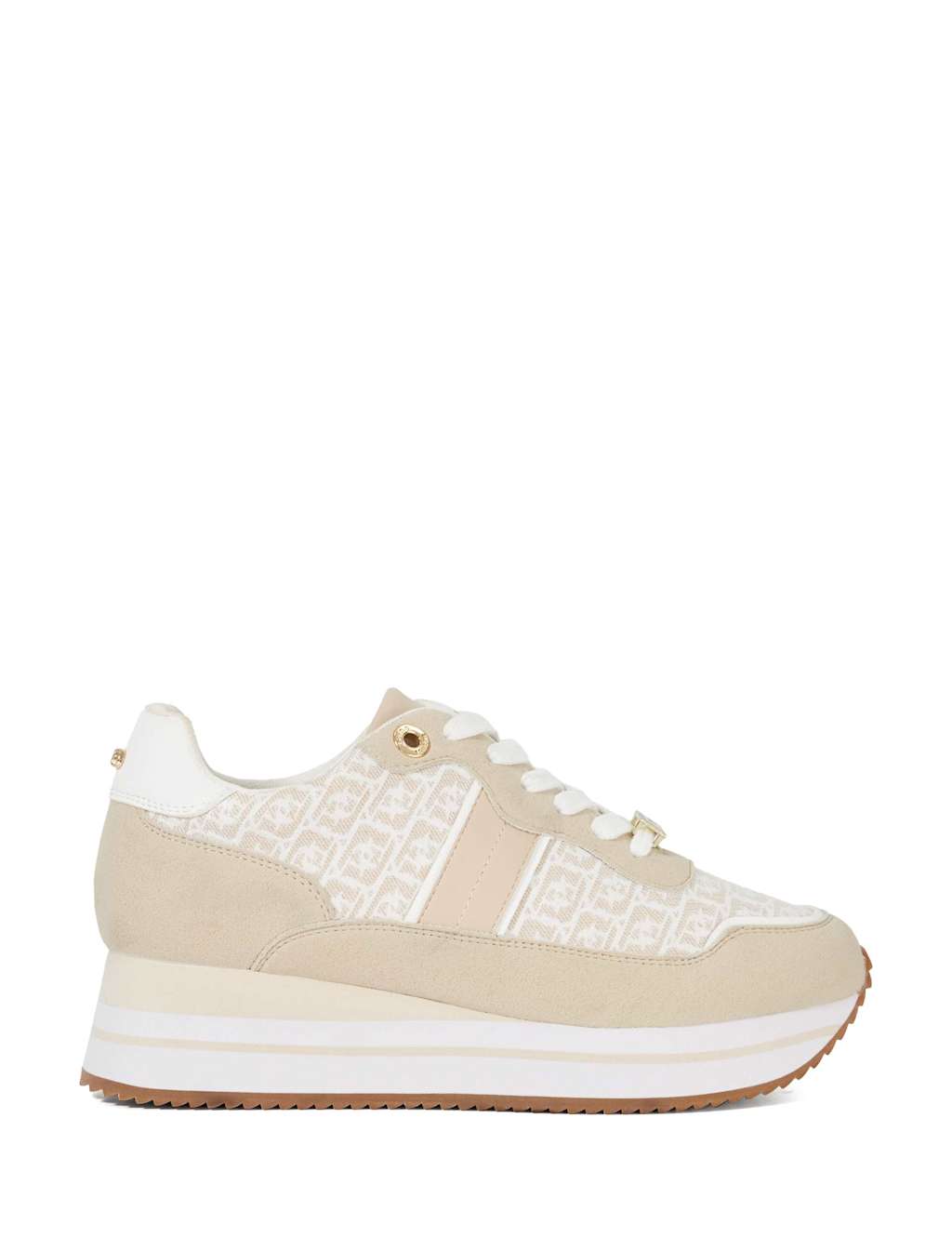 Mixed Texture Metallic Chunky Trainers