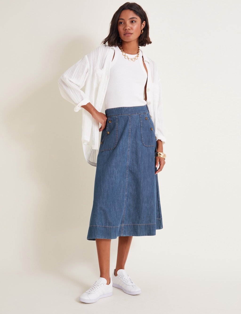 Ms Mini Denim Skirt main image 1