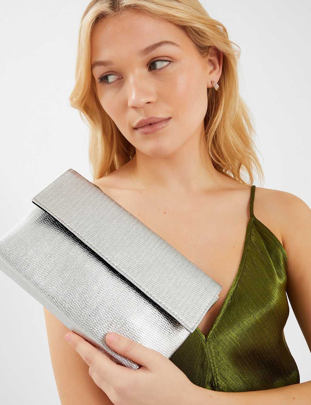 Metallic Clutch Bag
