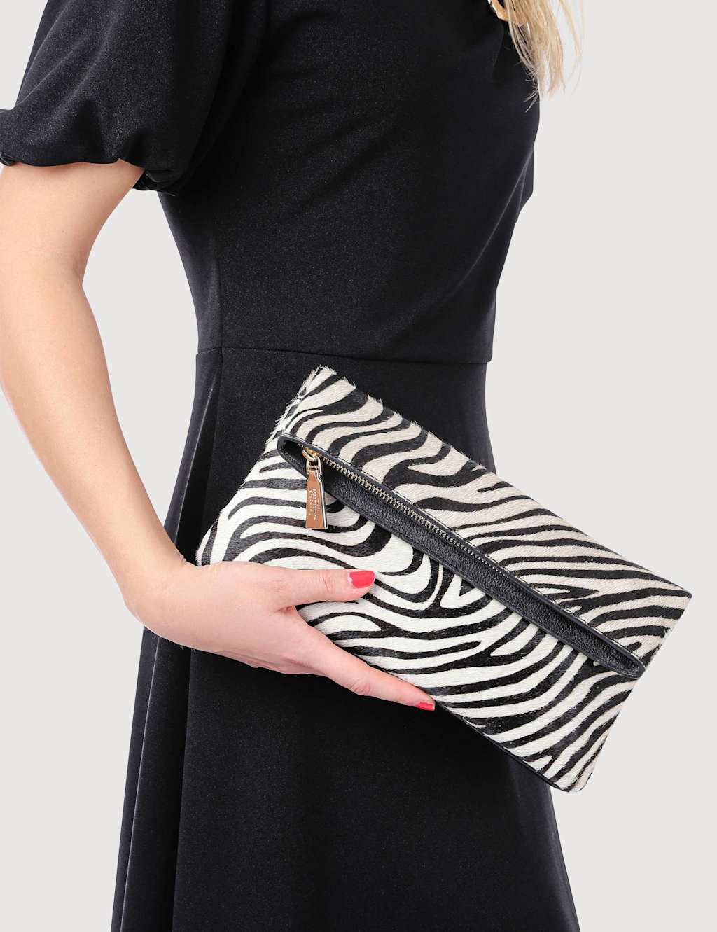 Jones Bootmaker Leather Animal Print Grab Bag Multi