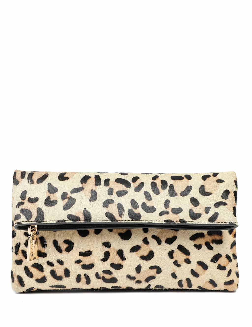 Jones Bootmaker Leather Animal Print Zip Detail Grab Bag Multi