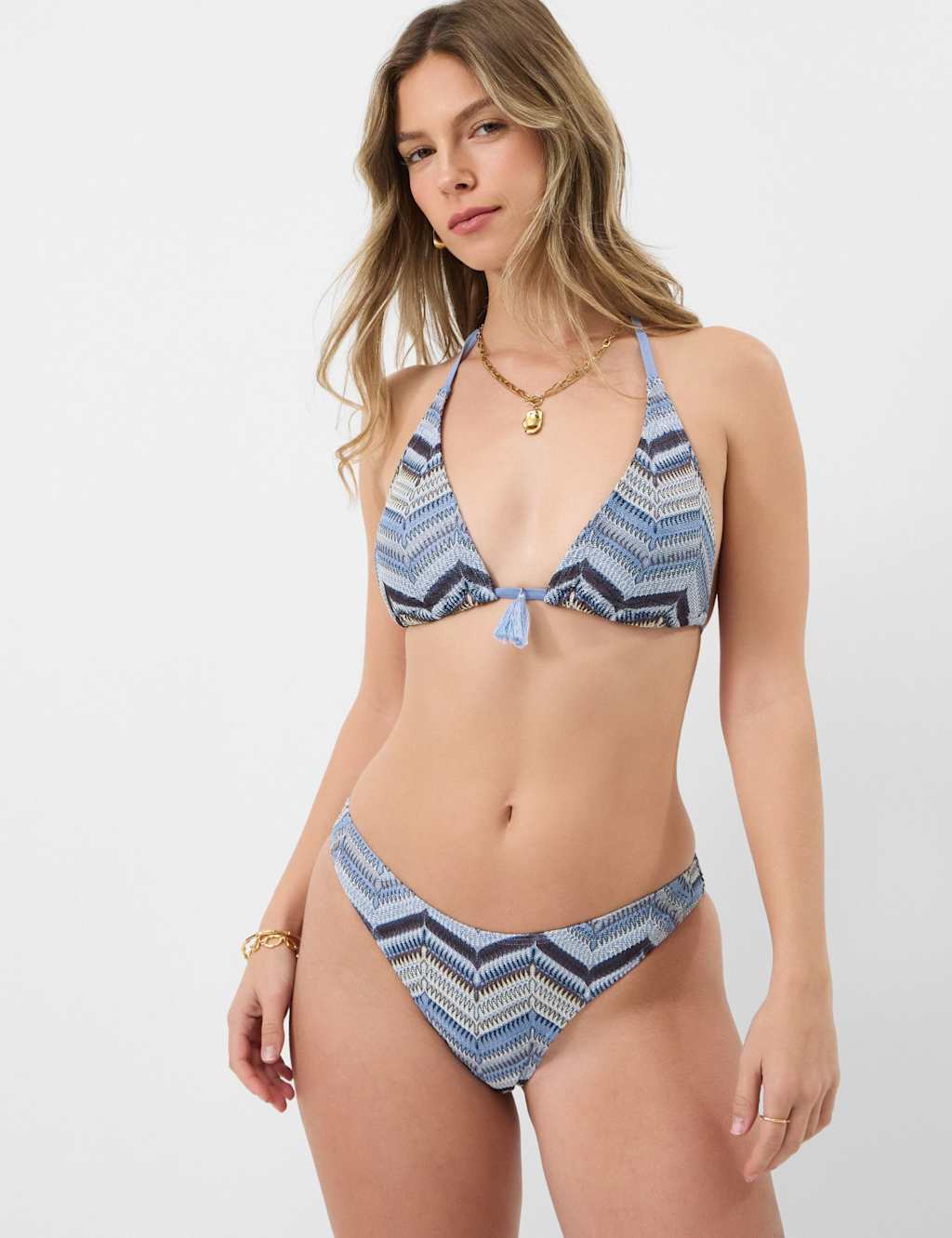 Accessorize Women's Halterneck Bikini Top - 10 - Multi - Available at M&S