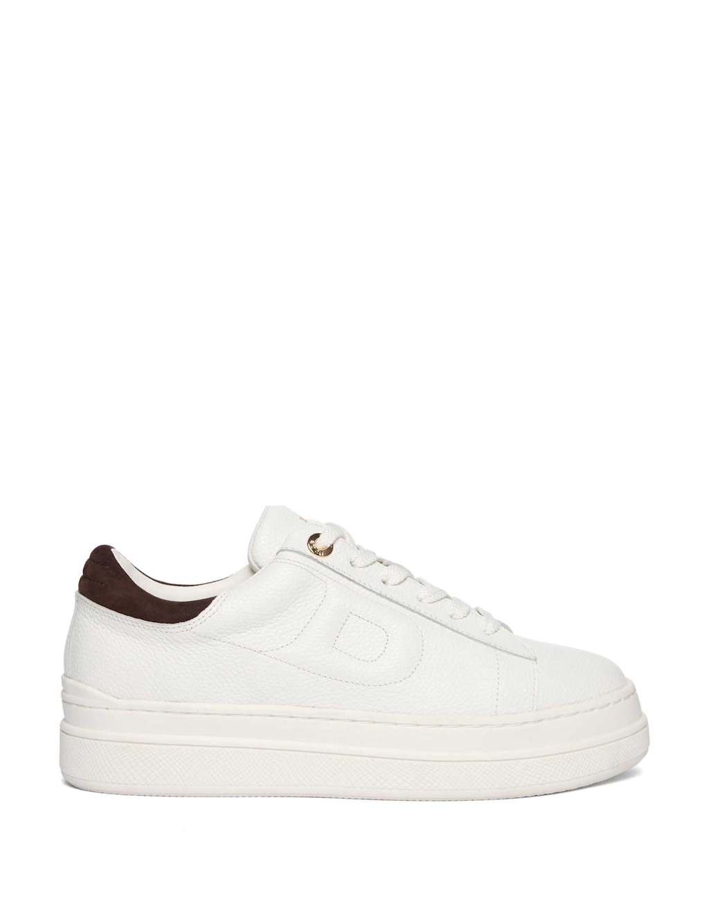 Leather Side Detail Flatform Trainers