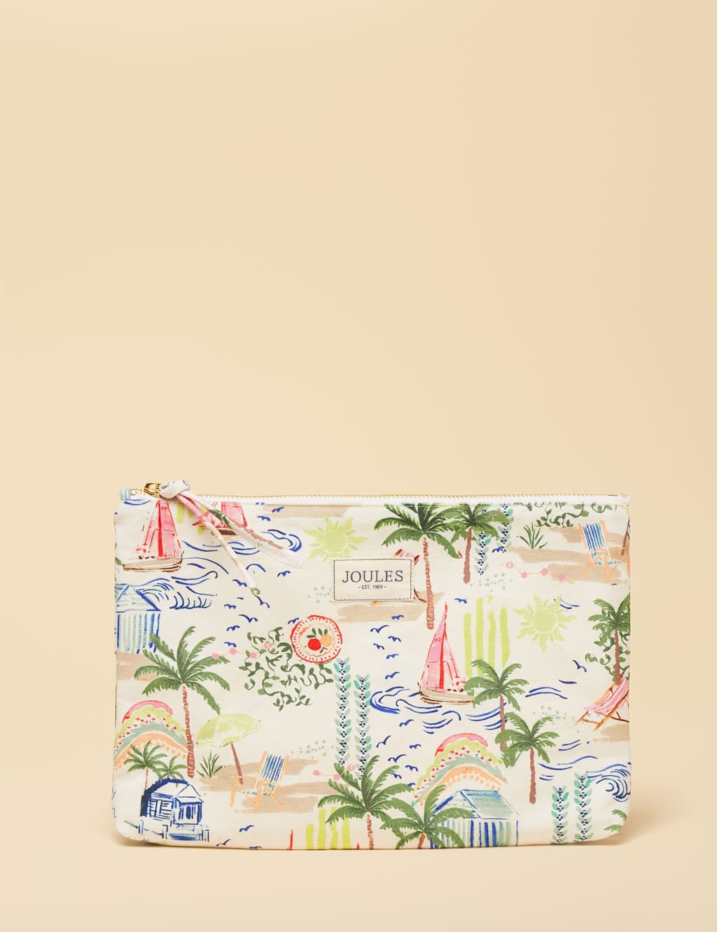 Joules Women's Printed Coin Purse - Green Mix - Available at M&S