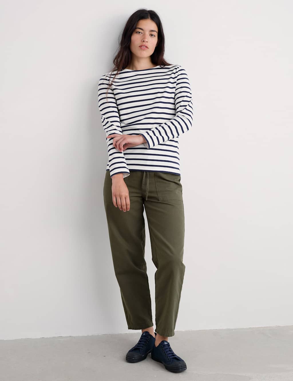 Seasalt Cornwall Women's Cotton Striped Top - 10 - Natural Mix - Available at M&S