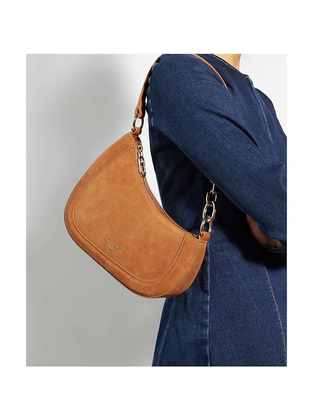 Leather Chain Strap Cross Body Shoulder Bag