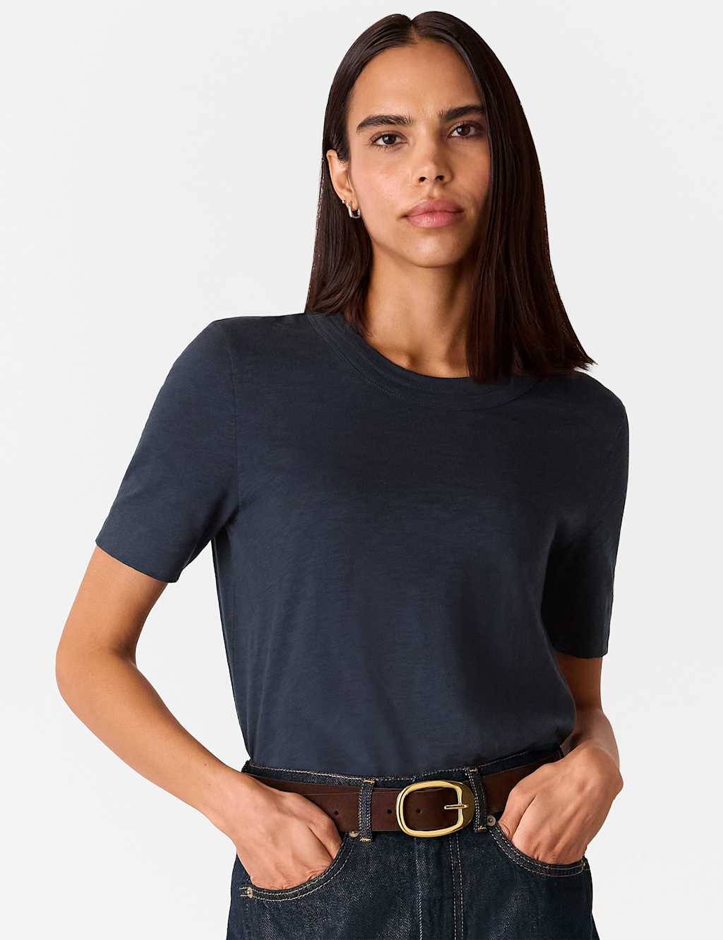 Pure Cotton Double Trim T-Shirt