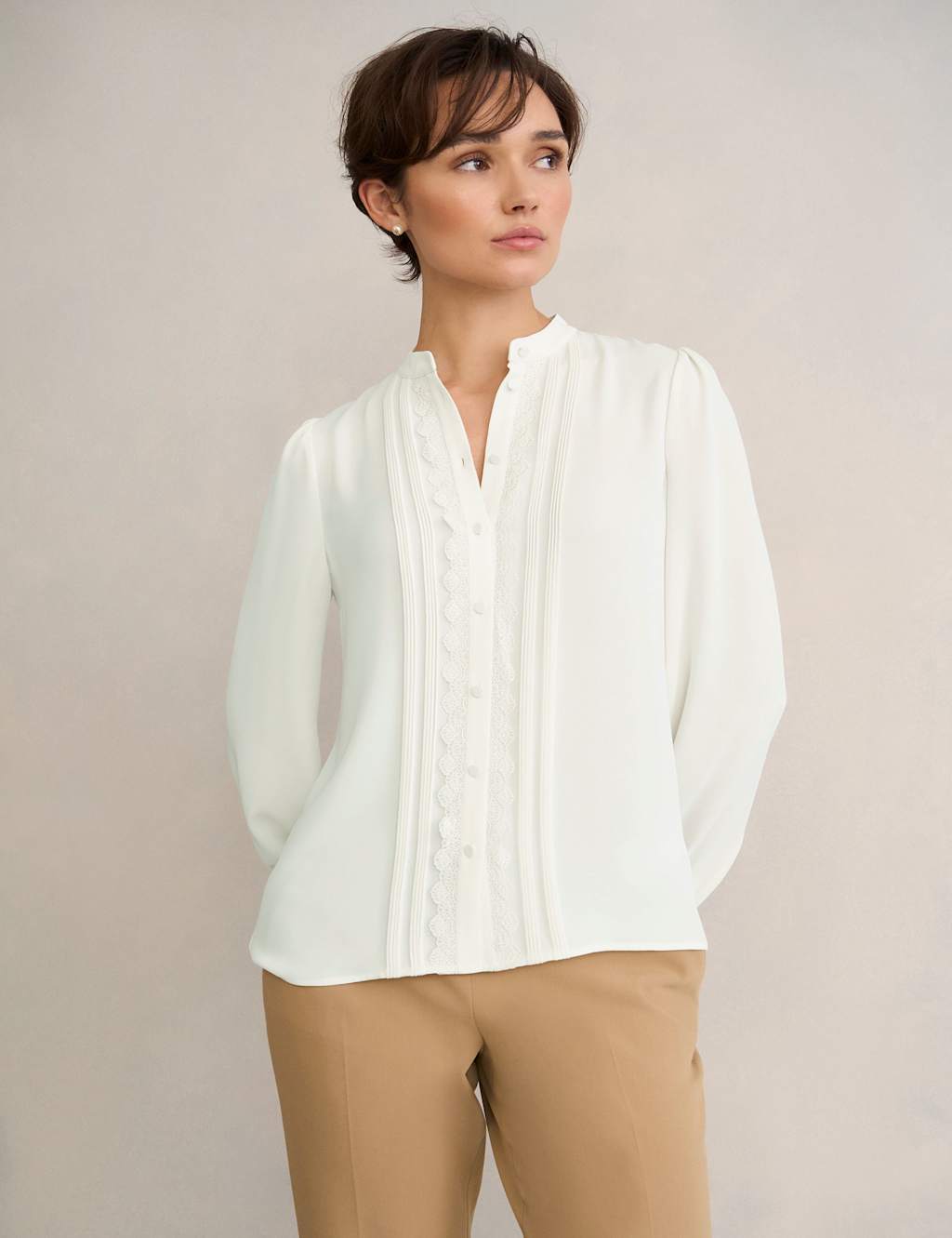 Hobbs Women's Collared Blouse - 12 - White - Available at M&S