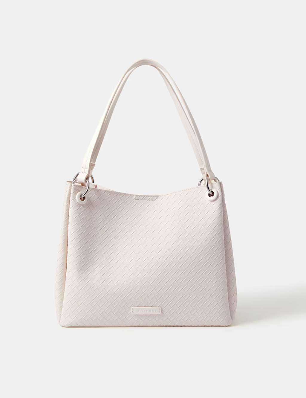 Accessorize Women's Woven Shoulder Bag - Cream - Available at M&S