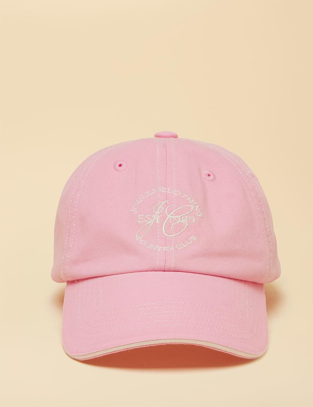Joules Women's Pure Cotton Baseball Cap - Pink Mix - Available at M&S