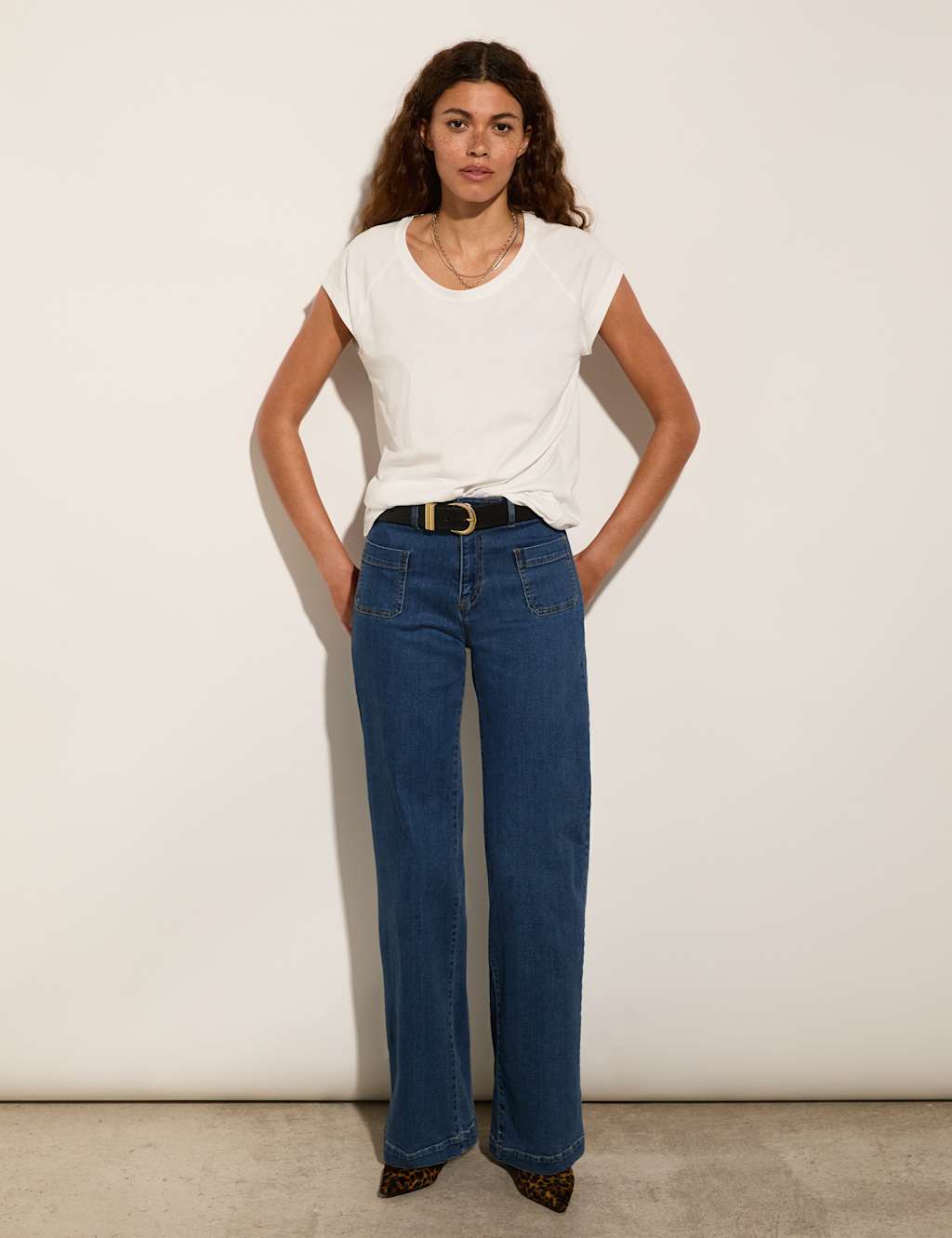High Waisted Wide Leg Jeans