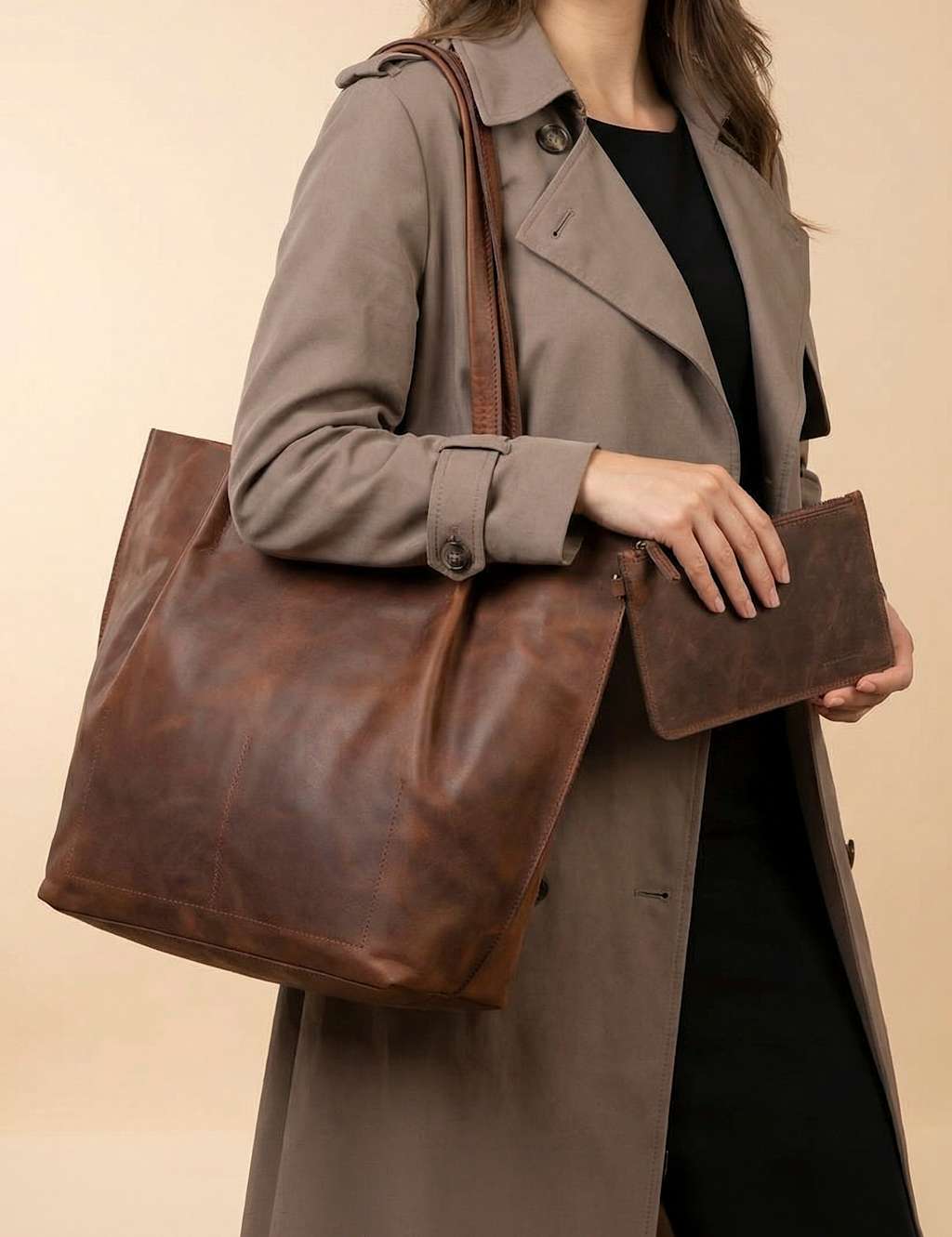 Jones Bootmaker Women's Leather Shoulder Bag - Brown - Available at M&S