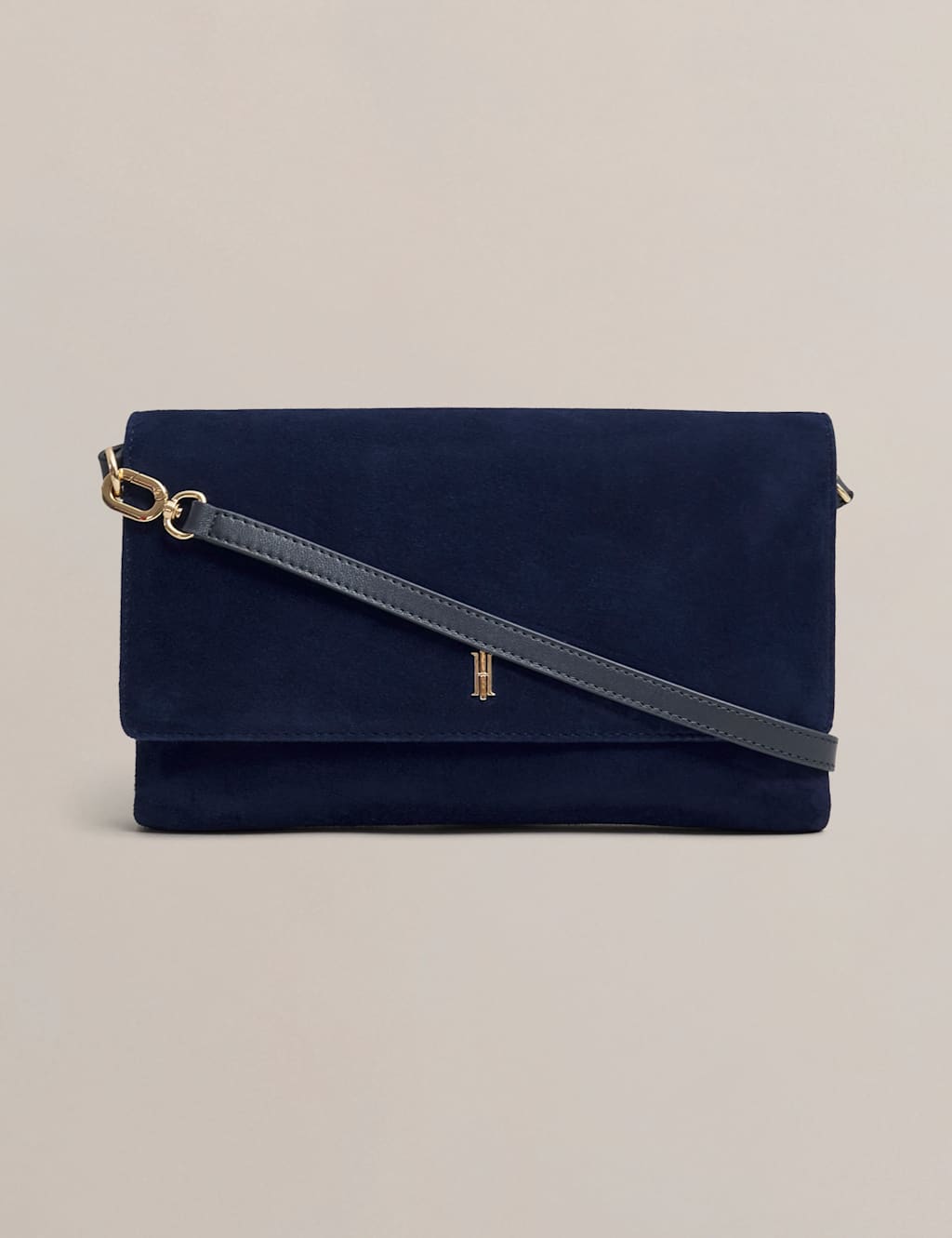 Hobbs Women's Suede Clutch Bag - Blue - Available at M&S