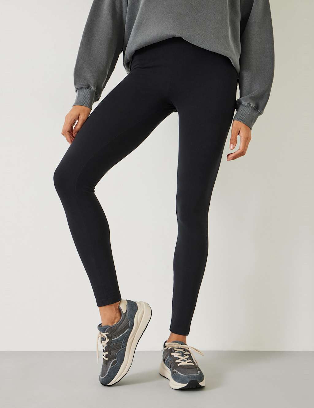 Hush Women's Cotton Rich Leggings - Large - Black - Available at M&S