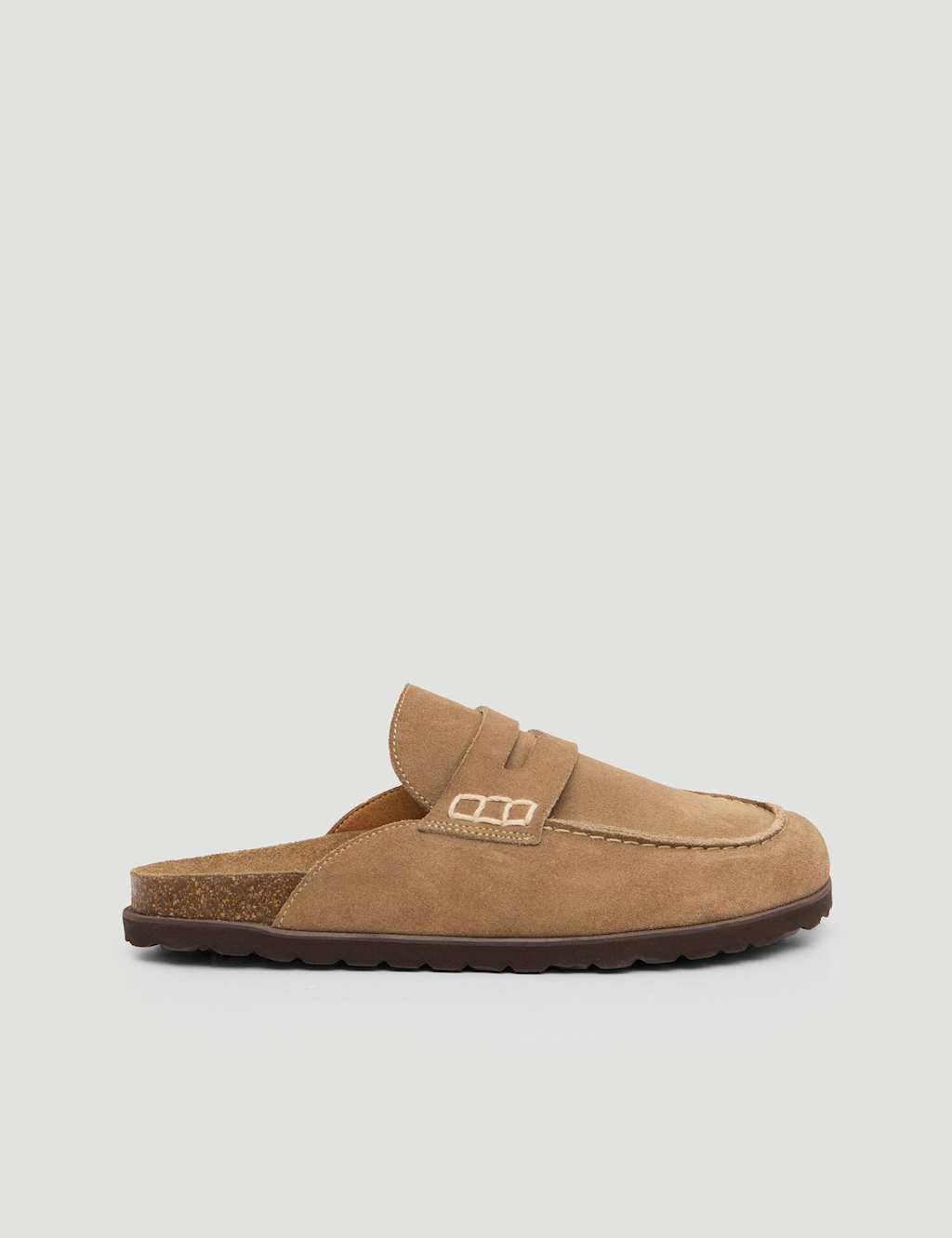 Hush Women's Suede Flat Mules - 39 - Taupe - Available at M&S