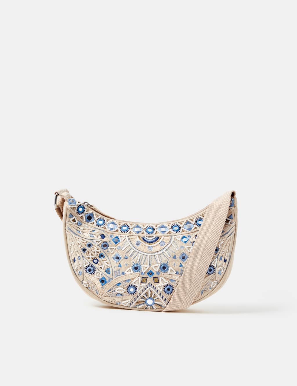 Accessorize Women's Embroidered Sling Shoulder Bag - Multi - Available at M&S