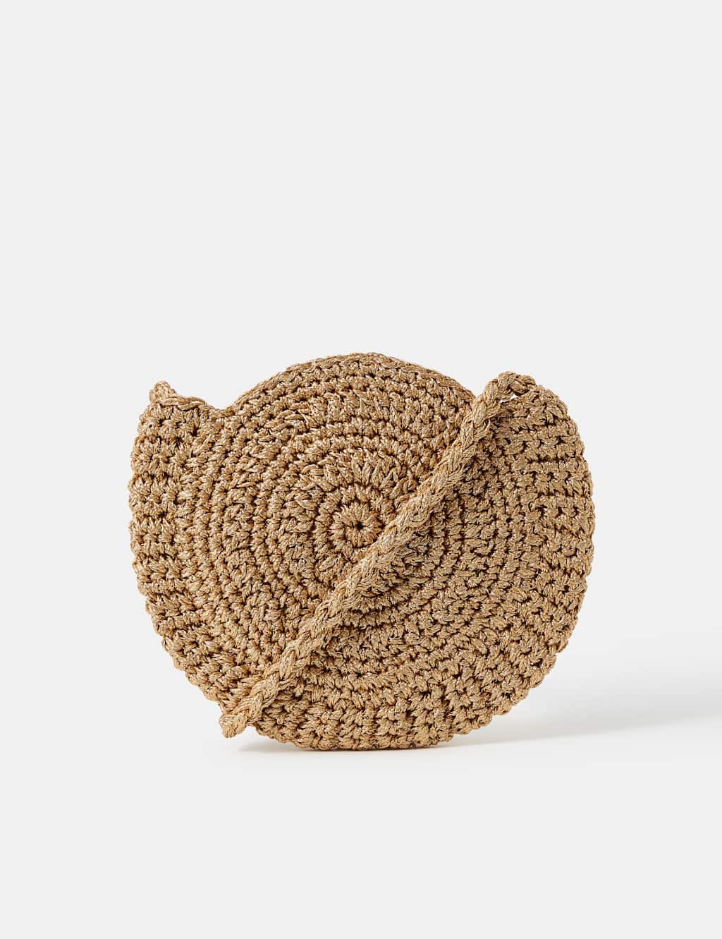 Accessorize Women's Metallic Braided Cross Body Bag - Gold - Available at M&S