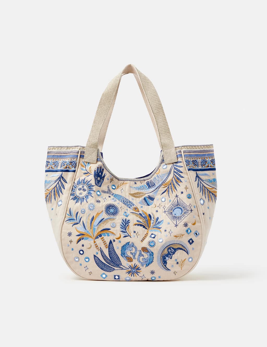 Accessorize Women's Pure Cotton Tote Bag - Multi - Available at M&S