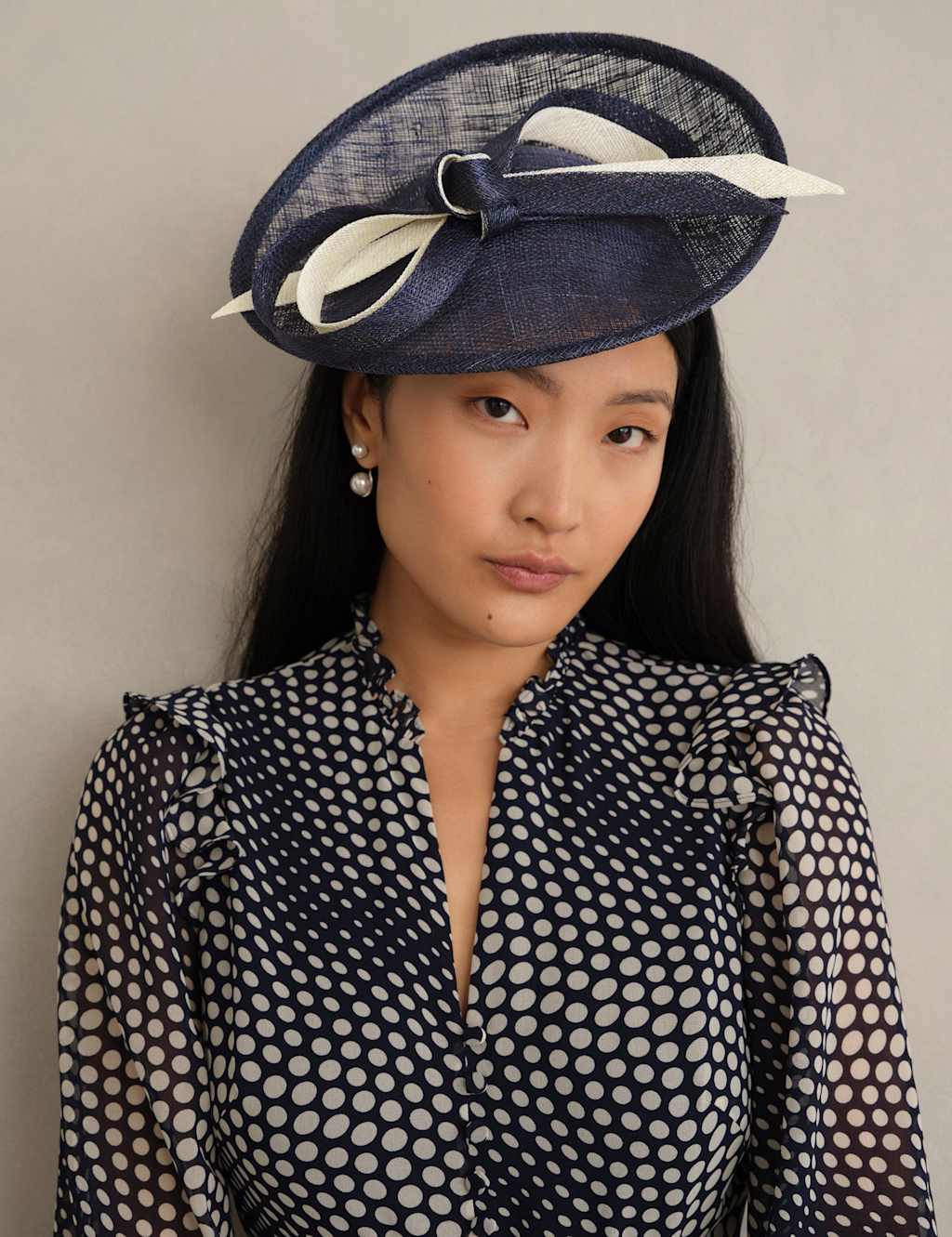 Hobbs Women's Bow Fascinator - Blue - Available at M&S