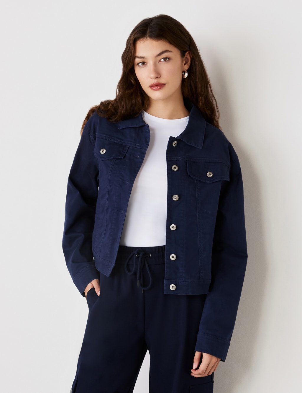 Denim Collared Jacket