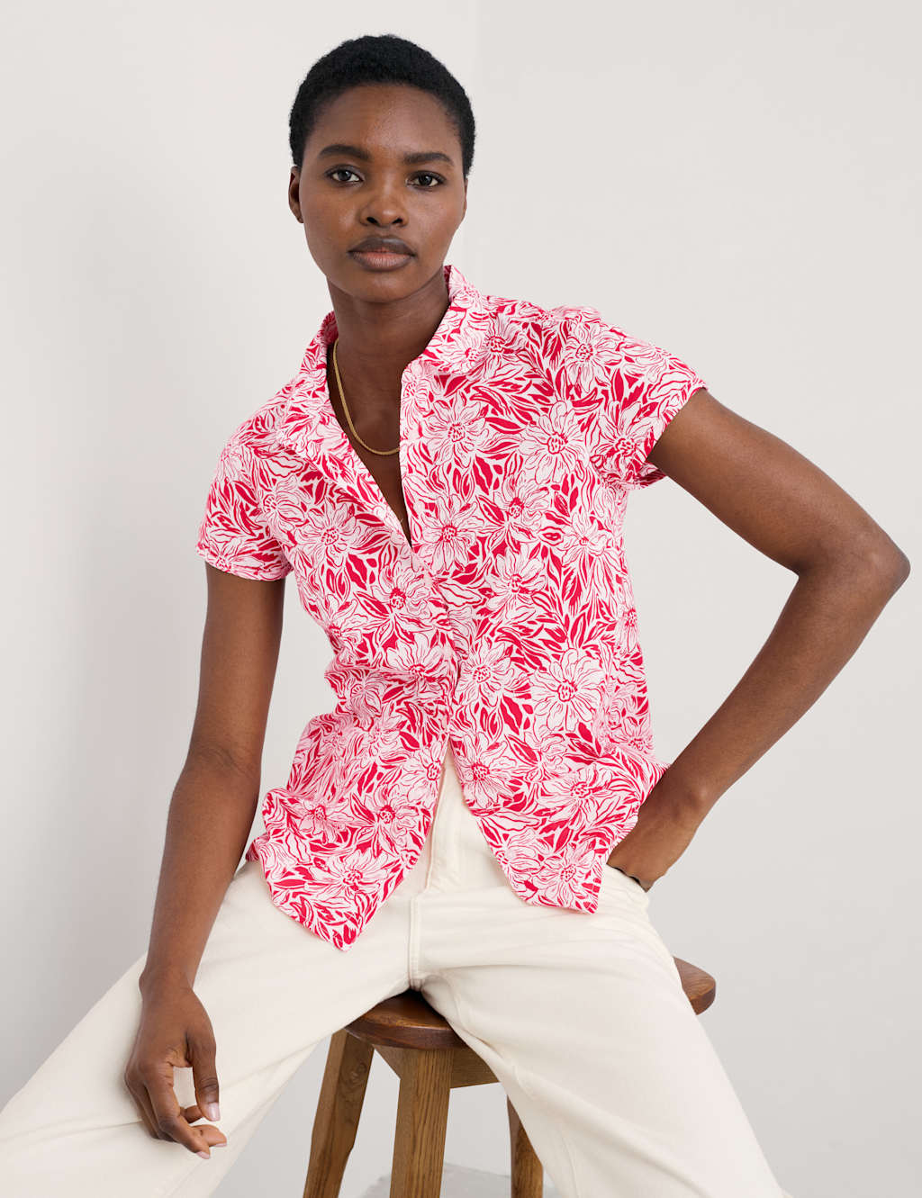 Pure Cotton Floral Shirt