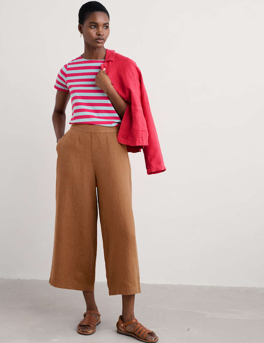 Pure Cotton Striped T-Shirt