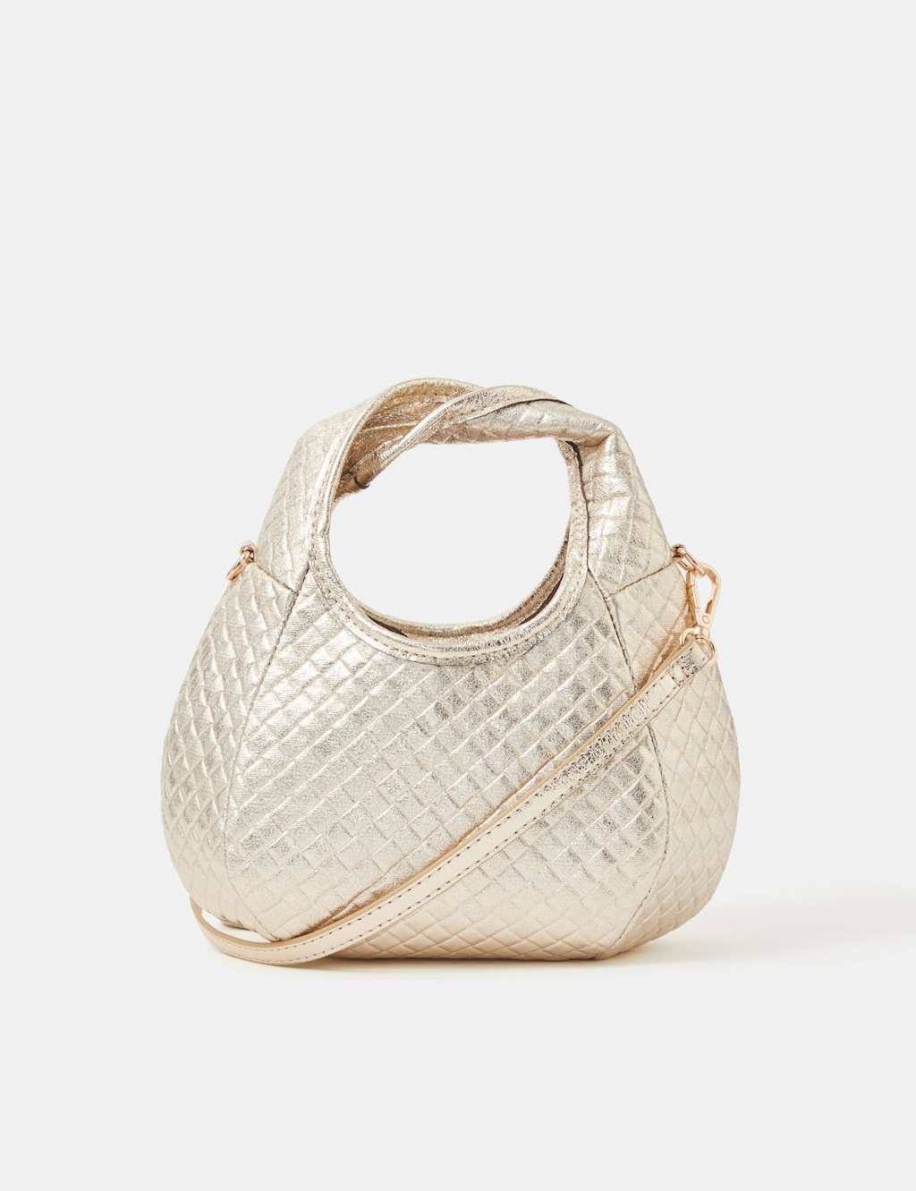 Accessorize Women's Metallic Grab Bag - Gold - Available at M&S