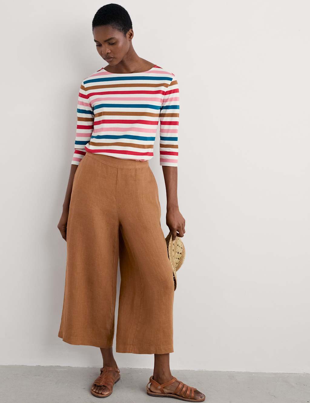 Pure Cotton Striped Top