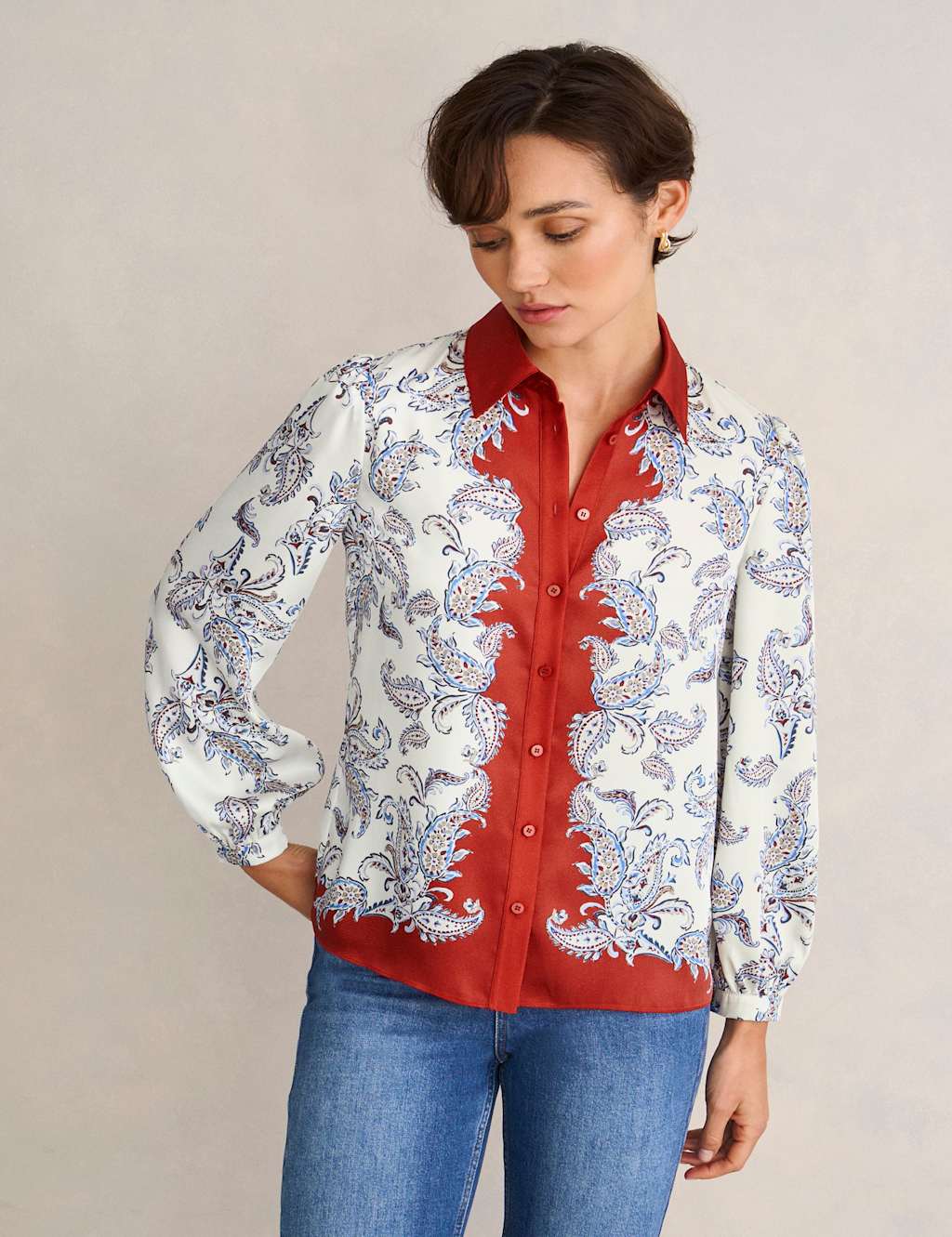 Hobbs Women's Collared Shirt - 12 - Multi - Available at M&S