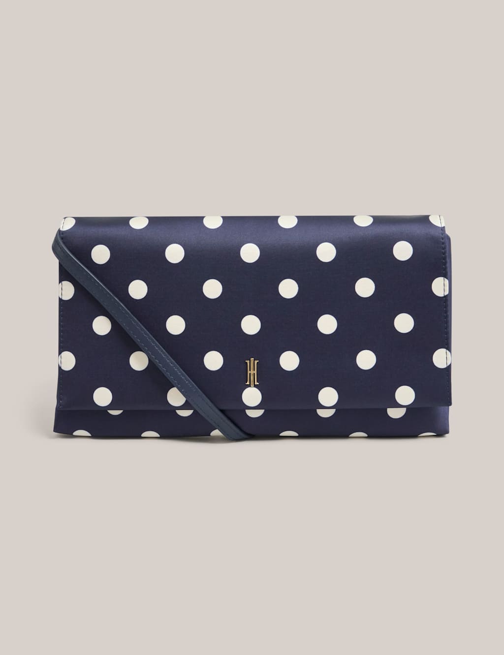 Hobbs Women's Spot Print Clutch Bag - Navy Mix - Available at M&S